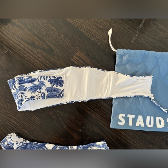 STAUD Blue and White Bikini Set - Picture 5 of 11